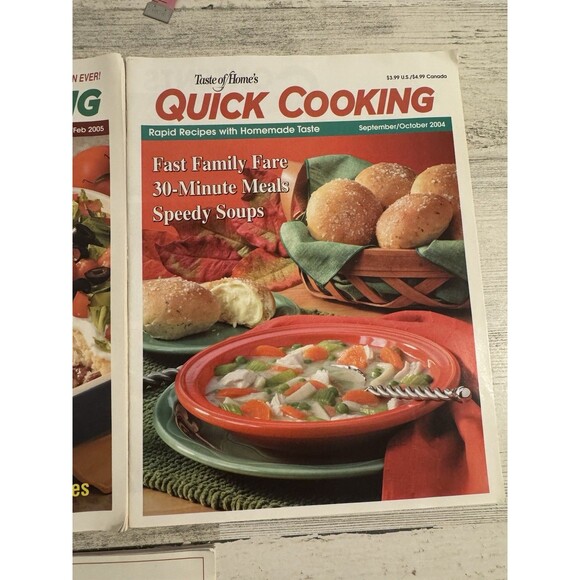 Taste Of Home's Quick Cooking 5 Issue Lot Vintage Cooking Magazines - Picture 5 of 14